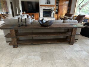 reclaimed wood Sofa Table