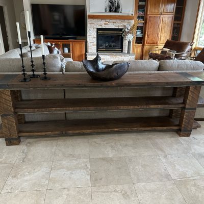 reclaimed wood Sofa Table